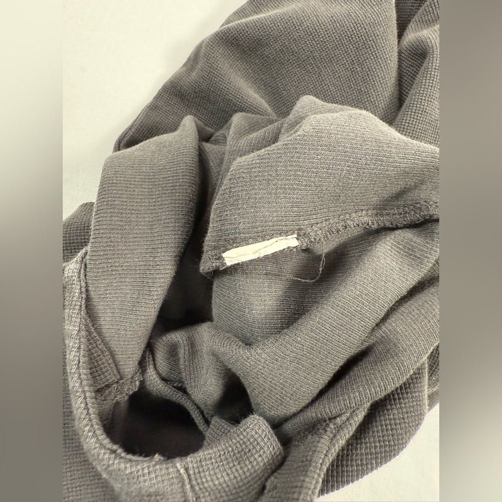 ZARA Toddler Boys’ Charcoal Grey Waffle Knit Button Up Long Jumpsuit Size 2-3 - Picture 6 of 7